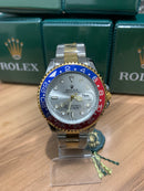 🎁 MEGA PROMOÇÃO Relógio Masculino Oyster Perpetual Submariner Aço e Ouro GMT Luxo Prova D’água + FRETE GRÁTIS