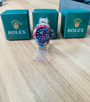 🎁 MEGA PROMOÇÃO Relógio Masculino Oyster Perpetual Submariner Em Aço Modelo Pepsi Azul E Vermelho Luxo Prova D’água + FRETE GRÁTIS