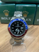 🎁 MEGA PROMOÇÃO Relógio Masculino Oyster Perpetual Submariner Pepsi Aço Luxo Prova D’água + FRETE GRÁTIS