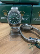 🎁 MEGA PROMOÇÃO Relógio Masculino Oyster Datejust Fundo De Vidro Em Aço Luxo Prova D’água + FRETE GRÁTIS