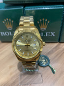 🎁 MEGA PROMOÇÃO Relógio Masculino Datejust Dourado  Luxo Prova D’água + FRETE GRÁTIS