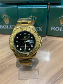 🎁 MEGA PROMOÇÃO Relógio Masculino Oyster Yatch master Dourado e Preto Luxo Prova D’água + FRETE GRÁTIS