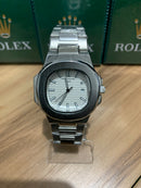 🎁 MEGA PROMOÇÃO Patek Prata Mostrador Branco Luxo PROVA D’água + Frete Grátis